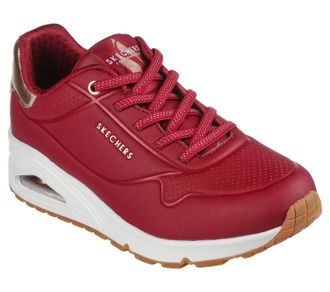 Skechers Womens Uno Stand On Air Sneakers In Burgundy
