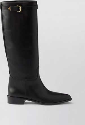 Prada leather high boots