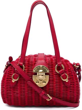 Miu Miu Pre-owned Miu Miu Wicker Rattan Satchel Ladies US8LAEA6JFVKN8UX