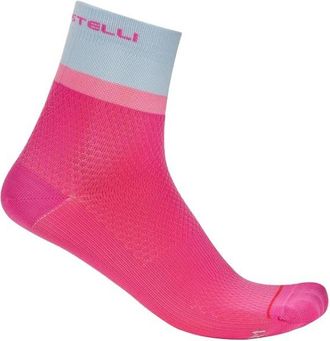 Castelli Tonal Logo 12 Sock Velosocken f&uuml;r Damen | rosa