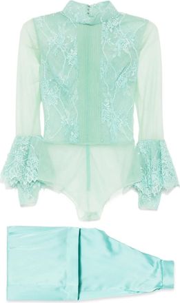 Saiid Kobeisy Body con pantaloni - Verde