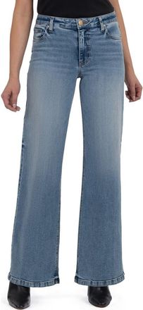 Kut from the Kloth Jean Wide Leg Jeans in Healthy at Nordstrom, Size 14P