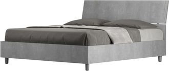 ITYhome Canap&eacute; abatible 160x190 efecto madera gris cemento