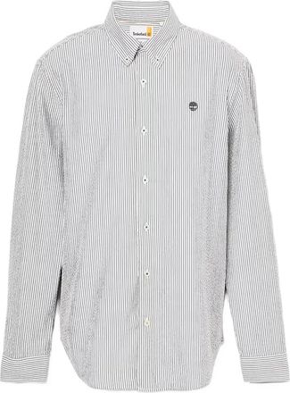 Timberland striped long-sleeve shirt - men - Cotton - S - White