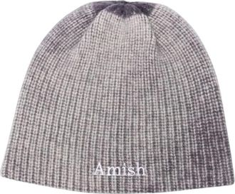 Amish Berretto Rib C0759 - - Accessories - Uomo - Grigio - ONE SIZE