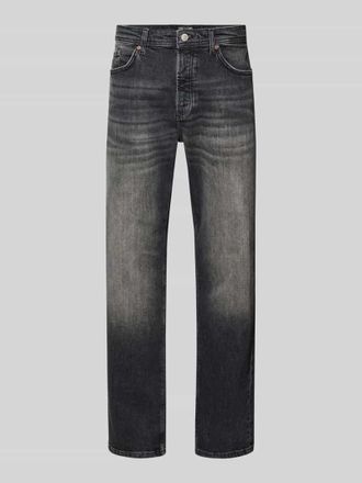 Only & Sons Straight Fit Jeans aus Baumwoll-Mix Modell EDGE in Black, Gr&ouml;&szlig;e 29/32