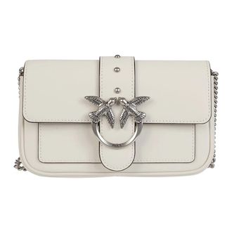 Pinko Shoulder Bags, female, White, Size: ONE SIZE Pocket Love Bag One Simply