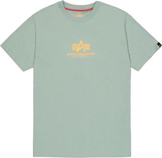 Alpha Industries T-Shirt ALPHA INDUSTRIES Basic T-Shirt ML, Herren, Gr. XXL, frost gr&uuml;n, Obermaterial: 100% Baumwolle, Shirts T-Shirt