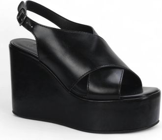 Love Rio Womens Zaza Wedge Sandal In Black