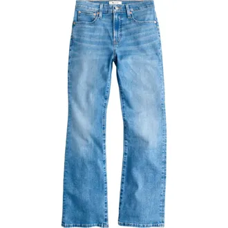 Madewell The Flare Super Stretch Crop Jeans in Midvale Wash at Nordstrom, Size 26