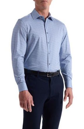 Bugatchi James OoohCotton Herringbone Button-Up Shirt in Ice at Nordstrom Rack, Size Xx-Large