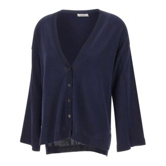 KANGRA Truien & Vesten, Dames, Blauw, XL, Katoen, Katoenen Cardigan