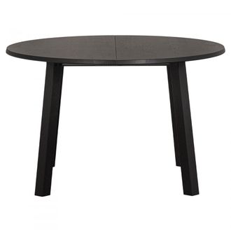 Woood Mesa de comedor extensible de roble negro