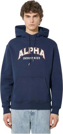 Alpha Industries Uomo, Felpe, Blu, M, new