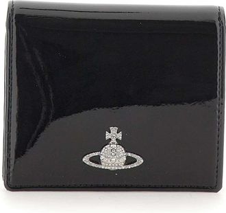 Vivienne Westwood Small Frame Wallet - Dames - Portefeuilles - Zwart - ONE Size - Leer - Accessoires