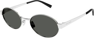 Saint Laurent Dames, Accessoires, Grijs, Maat: 55 MM