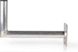 Nedis Soporte De Pared Para Satelite Distancia A La Pared 450 Mm Diametro De La Abrazadera 50 Mm Tamano Maximo Del Disco 100 Cm Aluminio Plata