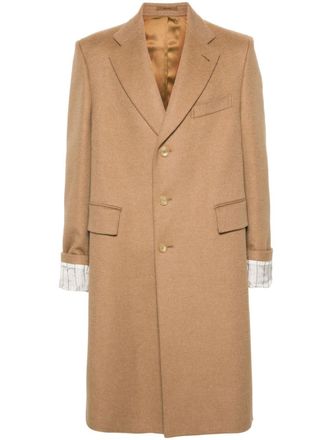 Gucci single-breasted coat - Brown