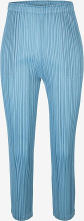 Pleats Please Issey Miyake Gerade verkürzte Plissee-Hose Monthly Colors January