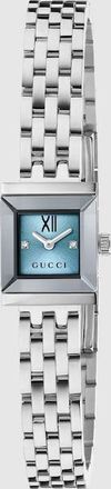 Gucci G-Frame Watch, 14x18mm, Steel, Steel