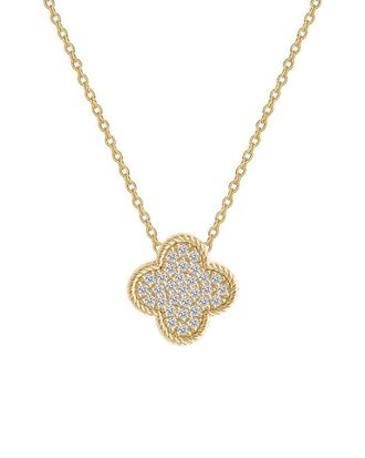 Gabi Rielle 14K Over Silver Cz Sparkling Necklace