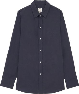 Ines De La Fressange Martin Shirt - Dames - Overhemden - Blauw - 2XS - Katoen - Overhemden