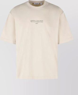 Off-white statement stone cotton logo print t shirt