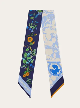 Ferragamo Women Pegasus print bandeau Blue