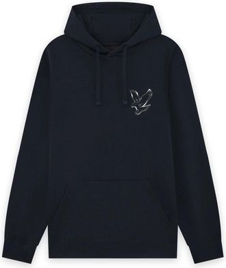 Lyle & Scott Chrome Eagle Graphic Hoodie - Heren - Hoodies - Blauw - L - Hoodies & sweatvesten