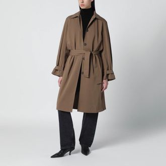 Toteme Hazelnut-colored organic cotton trench coat