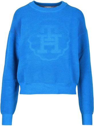 Tommy Hilfiger Light Blue Cotton Jumper
