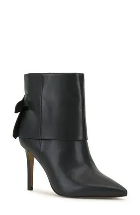 Vince Camuto Kresinta Foldover Cuff Pointed Toe Bootie in Black at Nordstrom Rack, Size 7.5