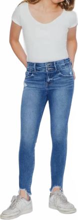 Kancan Kids Skinny Ankle Jean In Medium Wash