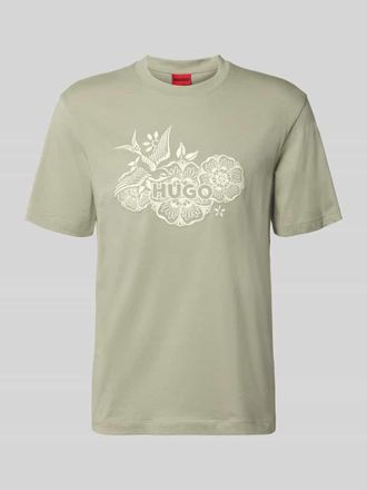 HUGO BOSS Regular Fit T-Shirt aus reiner Baumwolle Modell DANGEN in Mint, Gr&ouml;&szlig;e XXL