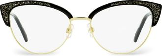 Swarovski SK5363 glitter cat-eye glasses - Black