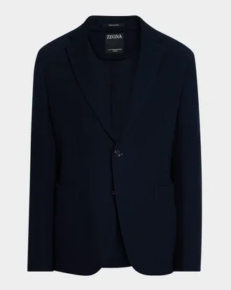 Ermenegildo Zegna Men & apos;s Slim Fit High Performance Jersey Blazer