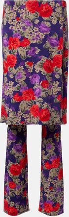 Acne Studios Intessa floral midi skirt