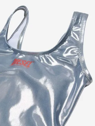 Diesel Girls Swimsuit Mifog Silver Polyester Swimsuits Sea Clothing
