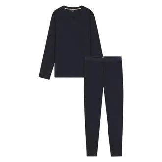 HUGO BOSS Nachtkleding, Heren, Blauw, 2Xl, Katoen, Pyjamaset van twee delen