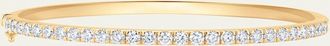 Sara Weinstock 18K Yellow Gold Single Row Diamond Bangle Bracelet