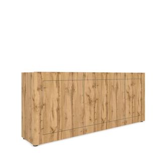 Itamoby Aparador 4 puertas 200x40x83,5 cm efecto madeira roble
