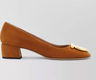 Ferragamo suede leather pumps