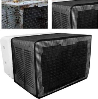 No Brand Cubierta De Malla Para Aire Acondicionado Exterior, Unidad Protectora En Forma De U Que Evita Obstrucciones Para Compa&ntilde;eros De Trabajo Y Familiares