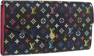Louis Vuitton Pre-owned Wallets, female, Black, Size: ONE SIZE Pre-owned Canvas Wallet