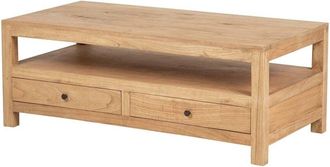 Adda Home Mesa De Centro Madera Mindi Marron 120x60x45 Cm