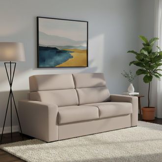 Dmora Dmora - Sof&aacute; Cama 2 Plazas Casabona, Sof&aacute; Convertible Para Sal&oacute;n, Acolchado, Desenfundable, Calidad 100% Made In Italy, 180x95 H100 Cm, T&oacute;rtola