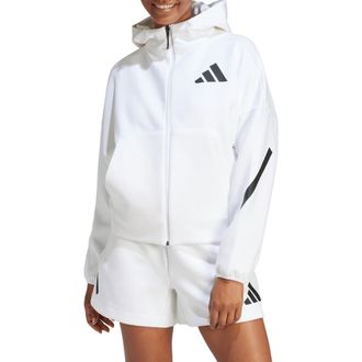 adidas Z.N.E. Hoodie in White at Nordstrom Rack, Size X-Large