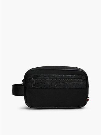 Tommy Hilfiger Logo Mixed Texture Washbag