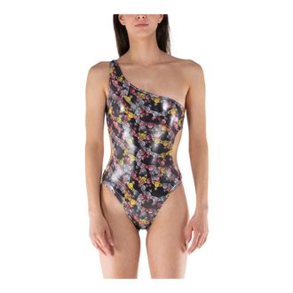 Vivienne Westwood Swimsuits, female, Black, M, Crazy Orb One-piece