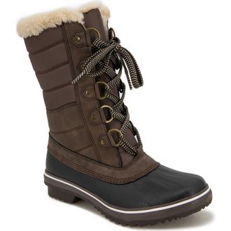 Jambu Siberia Waterproof Faux Fur Lined Boot in Brown at Nordstrom Rack, Size 7.5